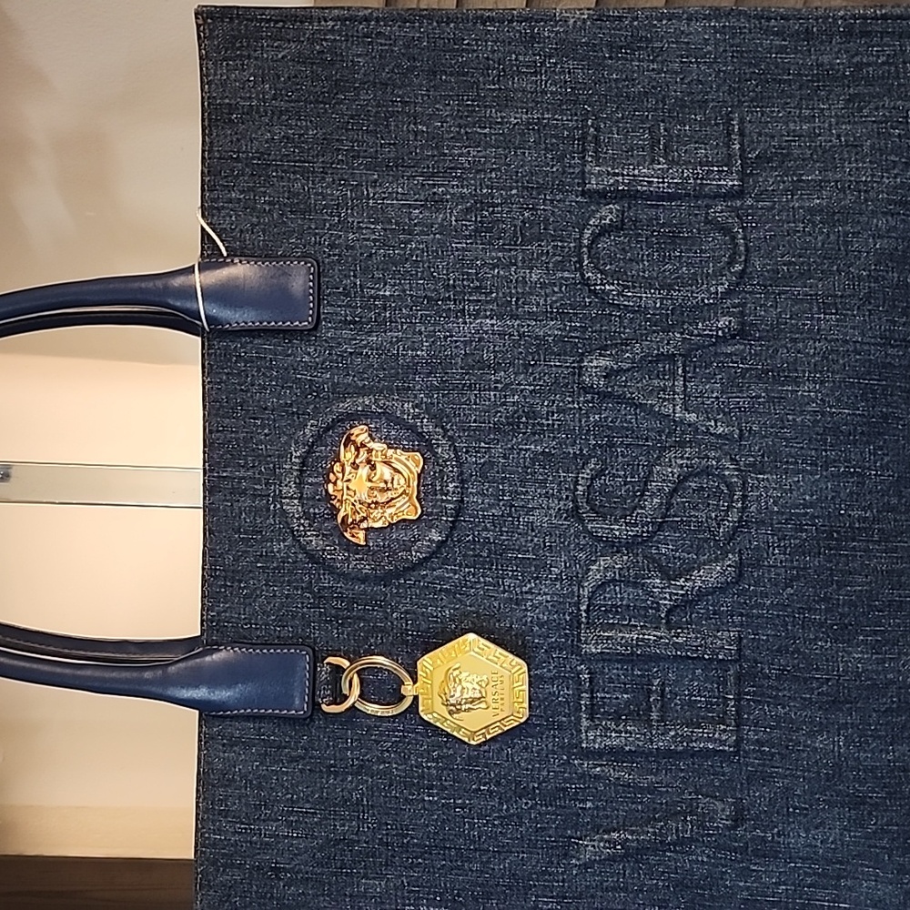 Versace brand Denim Tote bag - Picture 13 of 15